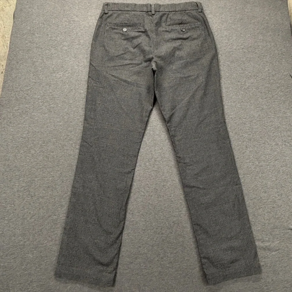 Banana Republic Pants Mens 34x34 Aiden Fit Cotton Blend Gray Herringbone Dress